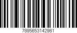 Código de barras (EAN, GTIN, SKU, ISBN): '7895653142961'