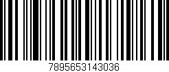 Código de barras (EAN, GTIN, SKU, ISBN): '7895653143036'