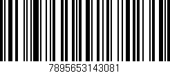 Código de barras (EAN, GTIN, SKU, ISBN): '7895653143081'