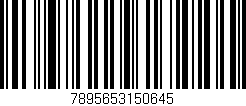Código de barras (EAN, GTIN, SKU, ISBN): '7895653150645'