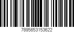 Código de barras (EAN, GTIN, SKU, ISBN): '7895653153622'
