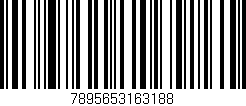 Código de barras (EAN, GTIN, SKU, ISBN): '7895653163188'
