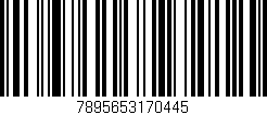 Código de barras (EAN, GTIN, SKU, ISBN): '7895653170445'