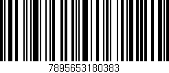Código de barras (EAN, GTIN, SKU, ISBN): '7895653180383'