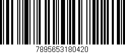 Código de barras (EAN, GTIN, SKU, ISBN): '7895653180420'