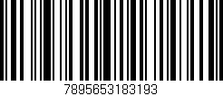 Código de barras (EAN, GTIN, SKU, ISBN): '7895653183193'