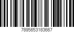 Código de barras (EAN, GTIN, SKU, ISBN): '7895653183667'