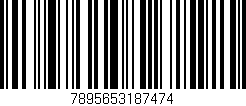 Código de barras (EAN, GTIN, SKU, ISBN): '7895653187474'