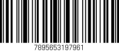 Código de barras (EAN, GTIN, SKU, ISBN): '7895653197961'