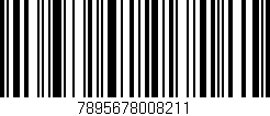 Código de barras (EAN, GTIN, SKU, ISBN): '7895678008211'