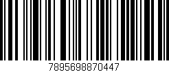 Código de barras (EAN, GTIN, SKU, ISBN): '7895698870447'