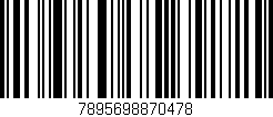 Código de barras (EAN, GTIN, SKU, ISBN): '7895698870478'