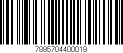 Código de barras (EAN, GTIN, SKU, ISBN): '7895704400019'