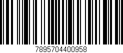 Código de barras (EAN, GTIN, SKU, ISBN): '7895704400958'