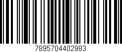 Código de barras (EAN, GTIN, SKU, ISBN): '7895704402983'