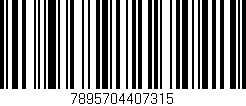 Código de barras (EAN, GTIN, SKU, ISBN): '7895704407315'