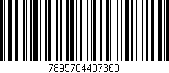Código de barras (EAN, GTIN, SKU, ISBN): '7895704407360'