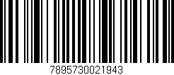 Código de barras (EAN, GTIN, SKU, ISBN): '7895730021943'