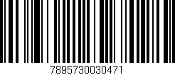 Código de barras (EAN, GTIN, SKU, ISBN): '7895730030471'