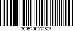 Código de barras (EAN, GTIN, SKU, ISBN): '7895730033526'