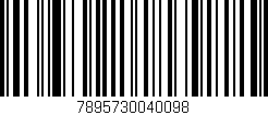 Código de barras (EAN, GTIN, SKU, ISBN): '7895730040098'