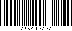 Código de barras (EAN, GTIN, SKU, ISBN): '7895730057867'