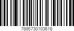 Código de barras (EAN, GTIN, SKU, ISBN): '7895730103618'
