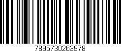 Código de barras (EAN, GTIN, SKU, ISBN): '7895730263978'