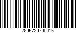Código de barras (EAN, GTIN, SKU, ISBN): '7895730700015'