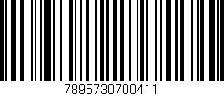 Código de barras (EAN, GTIN, SKU, ISBN): '7895730700411'