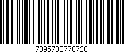Código de barras (EAN, GTIN, SKU, ISBN): '7895730770728'