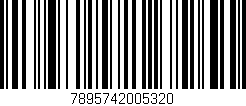 Código de barras (EAN, GTIN, SKU, ISBN): '7895742005320'