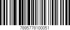 Código de barras (EAN, GTIN, SKU, ISBN): '7895778100051'