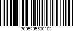 Código de barras (EAN, GTIN, SKU, ISBN): '7895795600183'