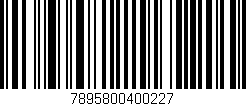 Código de barras (EAN, GTIN, SKU, ISBN): '7895800400227'