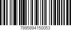 Código de barras (EAN, GTIN, SKU, ISBN): '7895894150053'