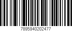 Código de barras (EAN, GTIN, SKU, ISBN): '7895940202477'