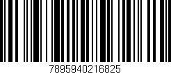 Código de barras (EAN, GTIN, SKU, ISBN): '7895940216825'