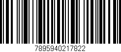 Código de barras (EAN, GTIN, SKU, ISBN): '7895940217822'