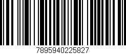 Código de barras (EAN, GTIN, SKU, ISBN): '7895940225827'