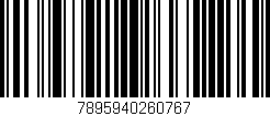 Código de barras (EAN, GTIN, SKU, ISBN): '7895940260767'