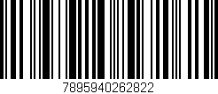 Código de barras (EAN, GTIN, SKU, ISBN): '7895940262822'