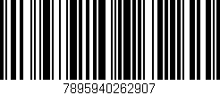 Código de barras (EAN, GTIN, SKU, ISBN): '7895940262907'