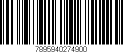 Código de barras (EAN, GTIN, SKU, ISBN): '7895940274900'