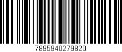 Código de barras (EAN, GTIN, SKU, ISBN): '7895940279820'