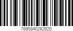 Código de barras (EAN, GTIN, SKU, ISBN): '7895940282820'