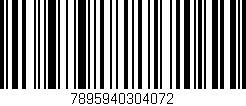 Código de barras (EAN, GTIN, SKU, ISBN): '7895940304072'
