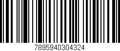 Código de barras (EAN, GTIN, SKU, ISBN): '7895940304324'