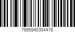 Código de barras (EAN, GTIN, SKU, ISBN): '7895940304478'