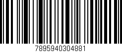 Código de barras (EAN, GTIN, SKU, ISBN): '7895940304881'